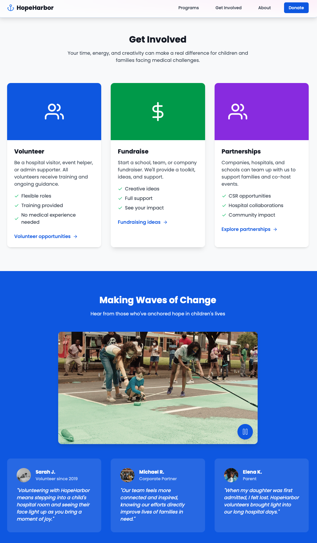 Harbor Fundation - Programs